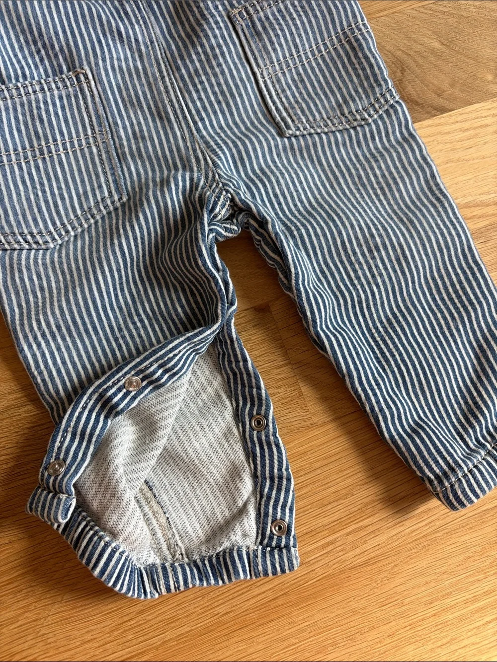 OSHKOSH BGOSH | Blue and White Striped Overalls